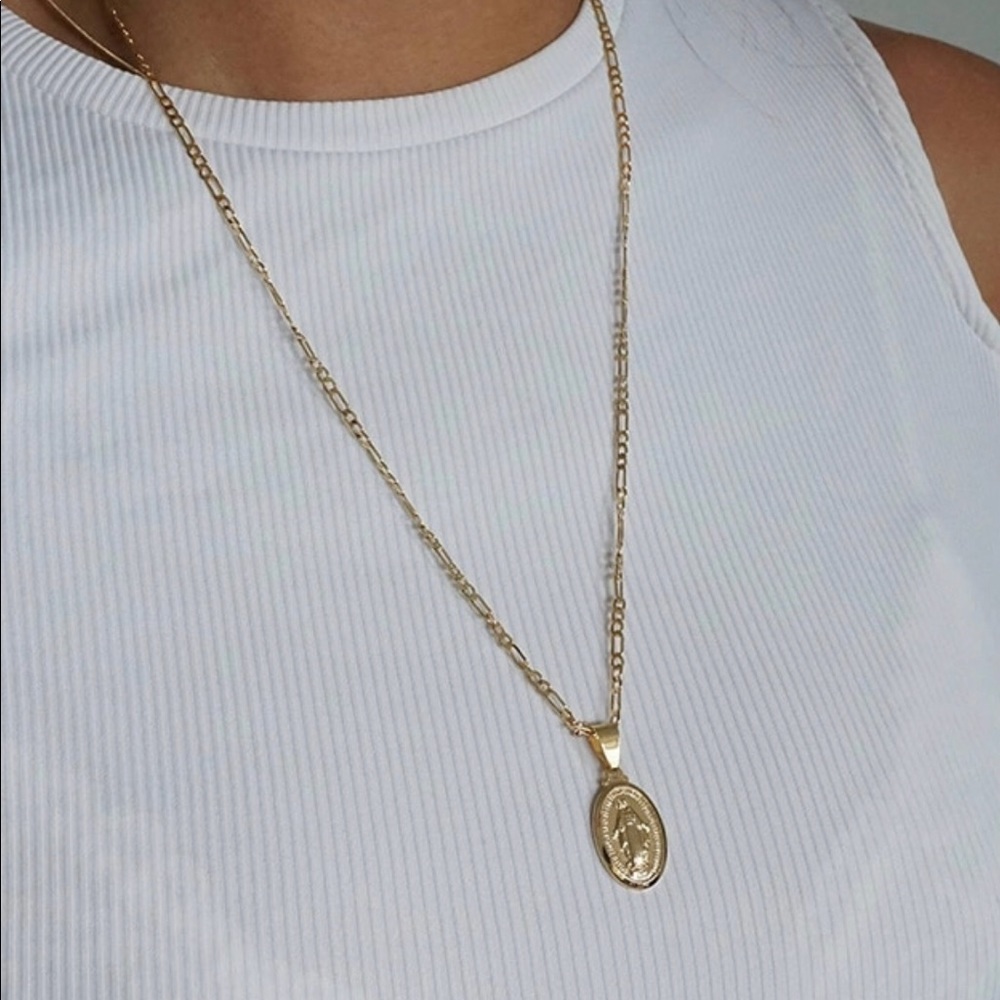 Virgin Mary Pendant Necklace